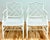 Mid 20th Century Vintage White Faux Bamboo Chinese Chippendale Arm Chairs, a Pair For Sale - Image 5 of 10