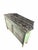 1930s Vintage Neoclassical Green & Gold Painted Sideboard / Buffet With Black Marble Top For Sale - Image 5 of 12