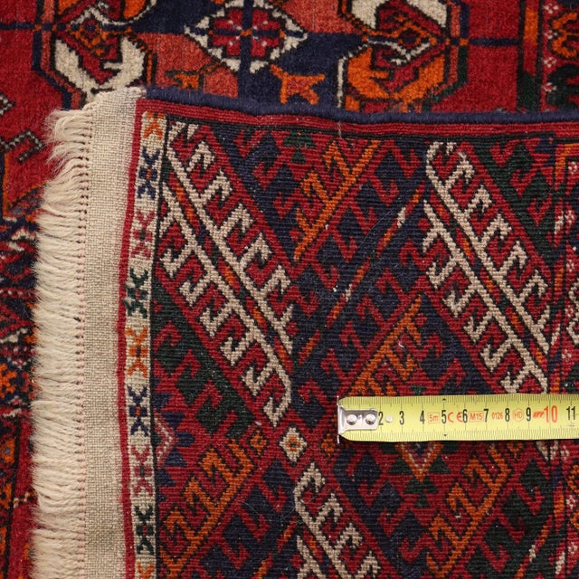 Textile Tappeto Bukhara Rug in Wool For Sale - Image 7 of 8