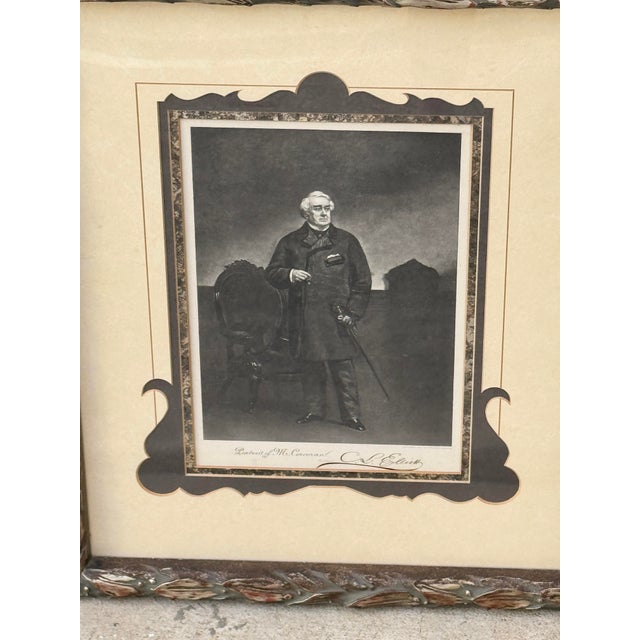 Traditional Framed Antique Engraving Titled “Portrait of Mr Corcoran” For Sale - Image 3 of 9