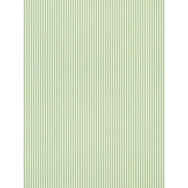 Sample - The House of Scalamandré Wilson Stripe Wallpaper, Moss For Sale