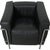 Vintage LC 2/1 Club Chair in Black Leather from Le Corbusier, 2000s For Sale - Image 12 of 18