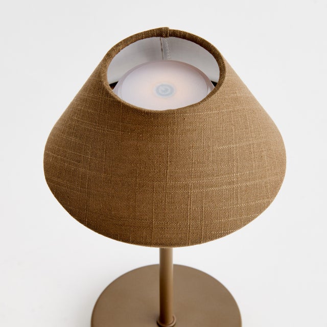 Kenneth Ludwig Chicago Alluna Cordless Led Lamp 10" - Brown For Sale - Image 4 of 7
