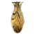 1960s Maestro Carlo Moretti-Style Murano Amber & Espresso Swirl Vase Cased Glass - 14" For Sale