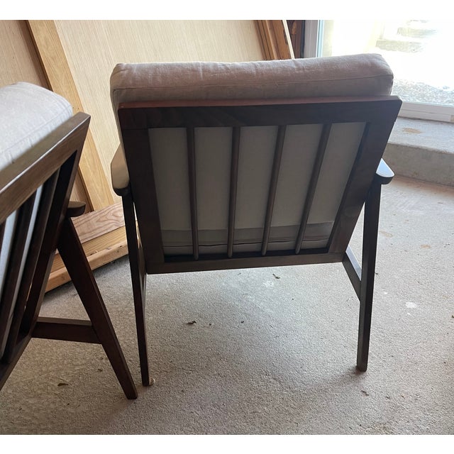 1970s Mid Century Modern Teak Chairs For Sale - Image 4 of 11