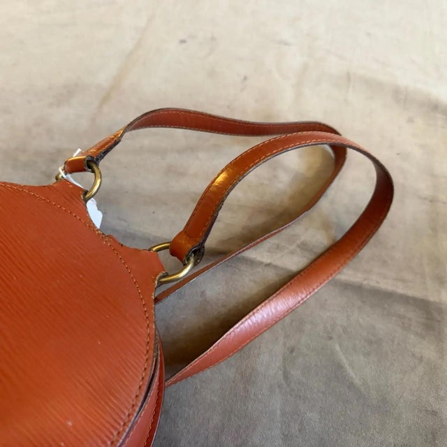 1990s Louis Vuitton Brown Epi Leather Mabillon Small Backpack 2 For Sale - Image 10 of 14