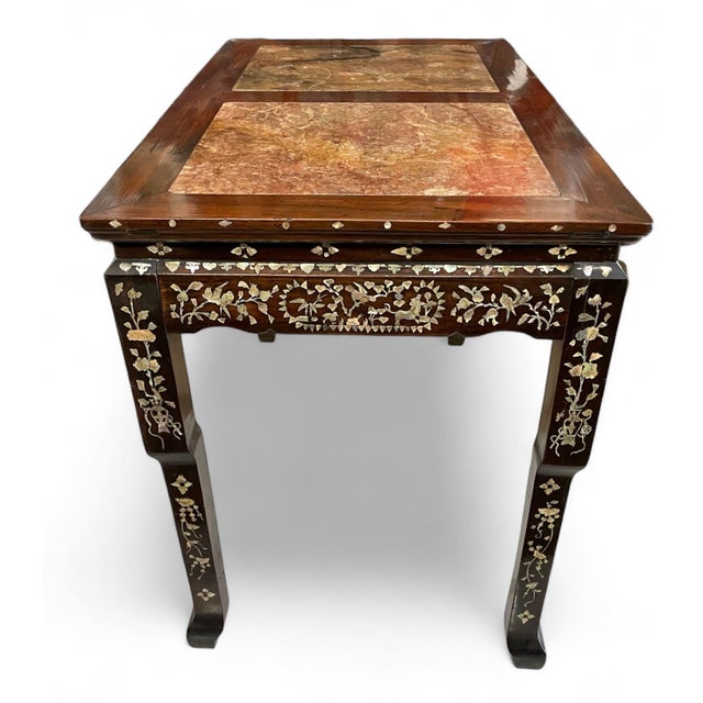 Chinese Chinese Altar Table Mother-Of-Pearl Decoration For Sale - Image 3 of 11