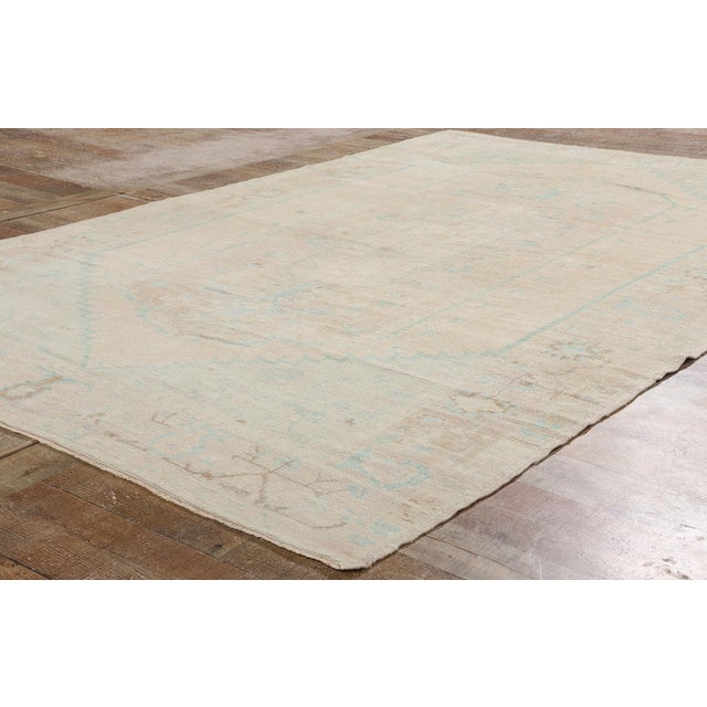 Vintage Turkish Oushak Rug, 05'09 X 08'10 For Sale - Image 9 of 10