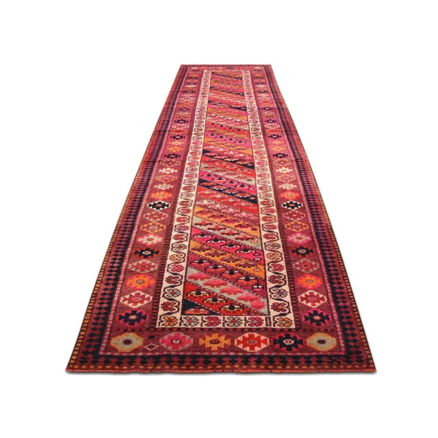 1960s 1960s Turkish Oushak Runner For Sale - Image 5 of 7