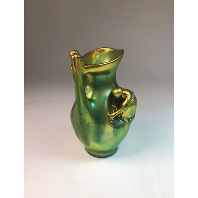 Antique Glazed Vase by Zsolnay, 1890s For Sale - Image 3 of 11