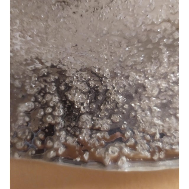 Metal Murano Wall Light attributed to Av Mazzega, 1970s For Sale - Image 7 of 8