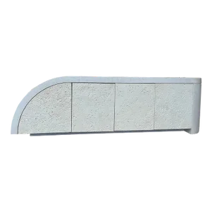 Postmodern Waterfall Faux Stone Sidebar Credenza in the Karl Springer's Style. Circa 1980s