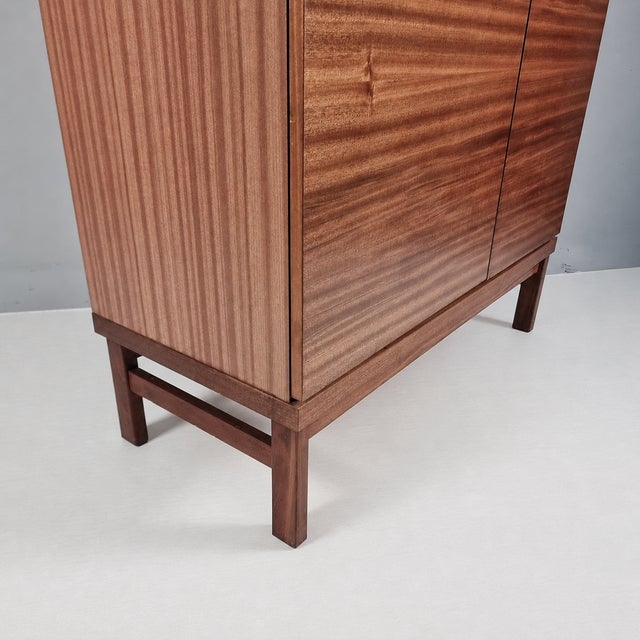 Brown Vintage Wardrobe in Beech, 1970s For Sale - Image 8 of 11