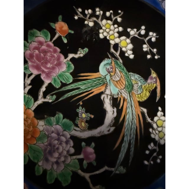 Chinese Vintage Chinese Family Noire Porcelain For Sale - Image 3 of 7