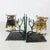 Vintage C Jere Style Brutalist Metal Owl Branch Sculpture Bookends Mid Century For Sale - Image 4 of 8