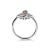 Early 21st Century .925 Sterling Silver Black Onyx and Yellow Citrine Marquise and Diamond Accent Fleur De Lis Ring (H-I Color, SI1-SI2 Clarity) - Size 8 For Sale - Image 5 of 7
