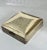 Mid-Century Modern Square Polished Brass Box with Wood Lining For Sale - Image 3 of 6