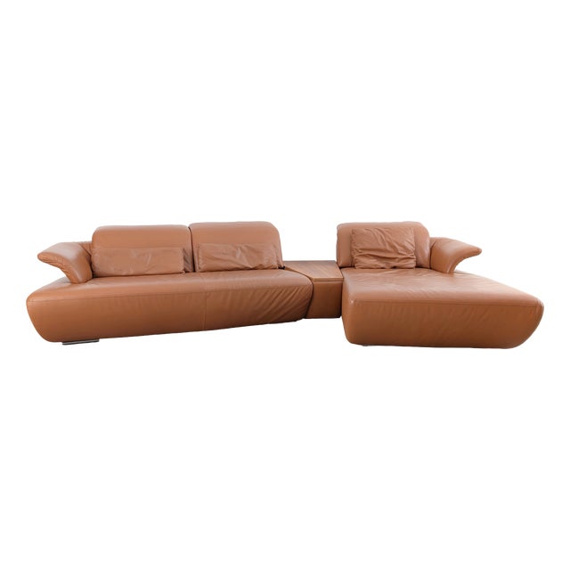 Avanti Sofa in Cognac Aniline Leather from Koinor For Sale