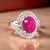 Metal Natural Ruby Diamond Ring 14k Gold 6.32 TCW GIA Certified For Sale - Image 7 of 13