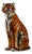 Italian Tiger Sculpture in Ceramic For Sale