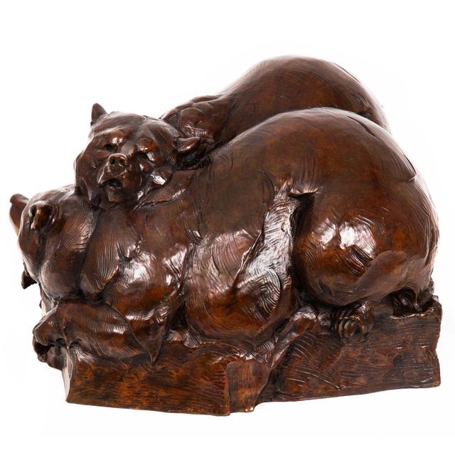 American Western Modernist Bronze Sculpture “Après La Danse" (1999), Dan Ostermiller For Sale - Image 4 of 12