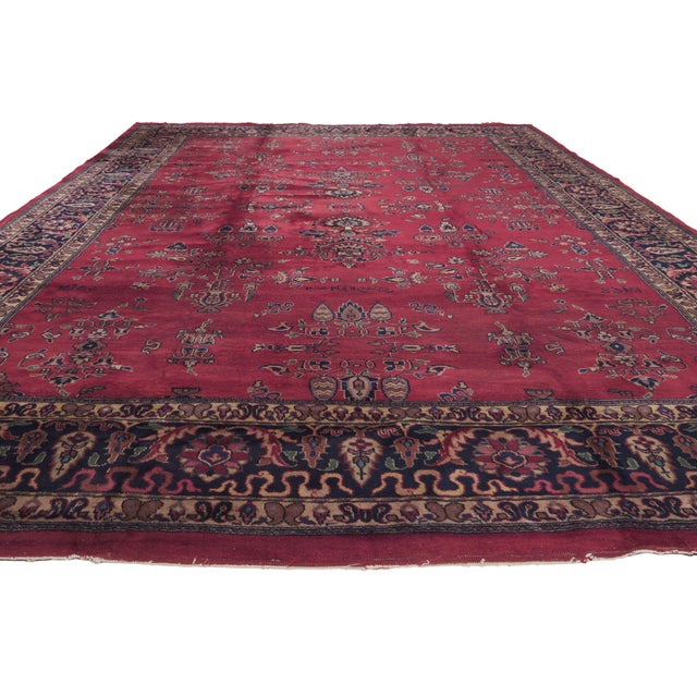 Traditional Antique Turkish Sparta Rug, 09'09 X 13'05 For Sale - Image 3 of 12