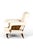 A grand belle epoque period deconstructed armchair with an oak frame and mahogany turned front legs, raised on original...