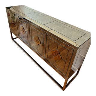 Jonathan Adler Delphine Mirrored Credenza For Sale