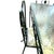 1980s 1986 Cast Iron Outdoor Garden Dining Set With Original Pebble Textured Semi Opaque Glass Top - Set of 5 For Sale - Image 5 of 9