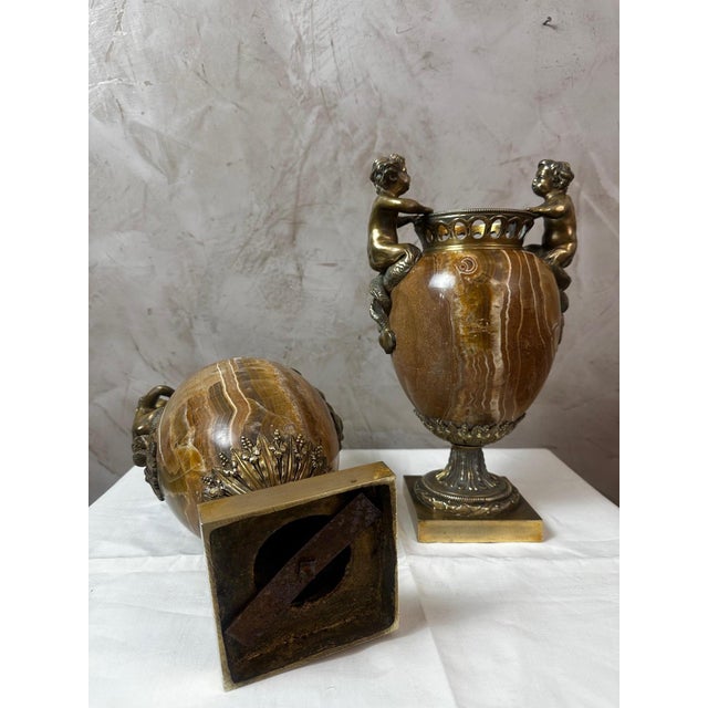 Metal Antique Cassolettes, 1880, Set of 2 For Sale - Image 7 of 18