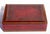 Fine large ruby red leather box or humidor. Decorated with gold gilding . Italian. Mid 20th century. Hand made.
