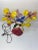 Vintage 1950s Tv Lamp Courting Couple Floral Light MCM Kitsch 12” Working For Sale - Image 11 of 12