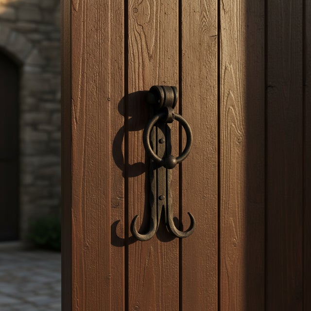 A Ring of Timeless Hospitality Make your front door truly unforgettable with this classic ring door knocker. Blending...