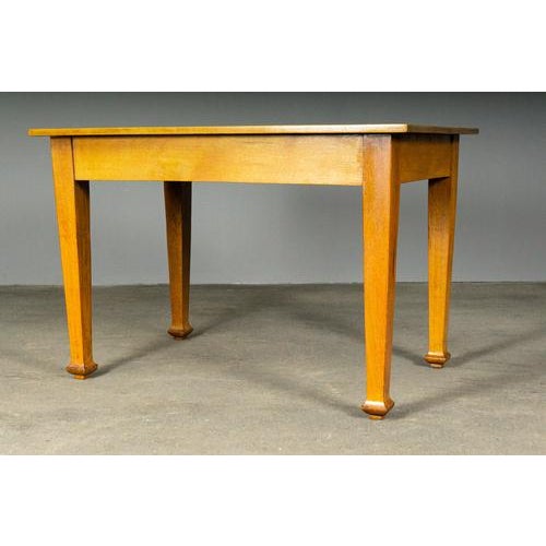 Art Nouveau Dining Table in Oak For Sale - Image 6 of 14