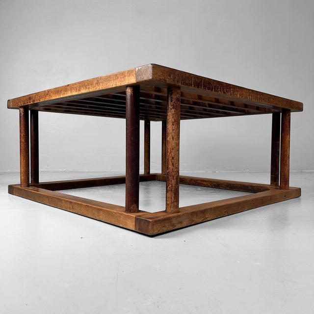 Wood Early Shōwa Traditional Wooden Kotatsu Table, Japan, 1930s For Sale - Image 7 of 15