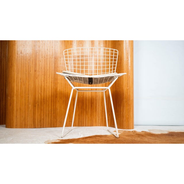 Vintage Knoll Bertoia White Side Chair For Sale - Image 9 of 18