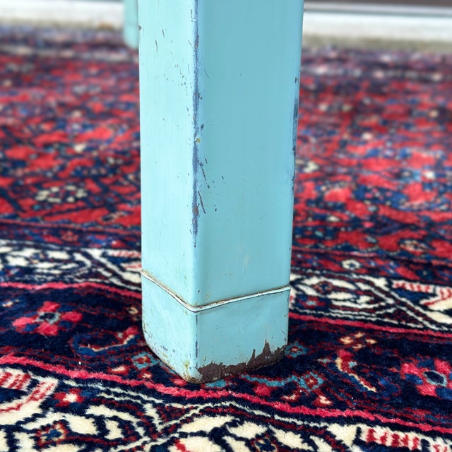 1950's Post Office Mail Sorting Steel Industrial Desk Workstation Table For Sale - Image 10 of 12