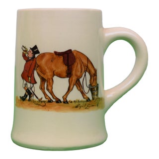 Mid 20th Century Abercrombie & Fitch X Cyril Gorainoff Fox-Hunt Scene Bone China Mug For Sale