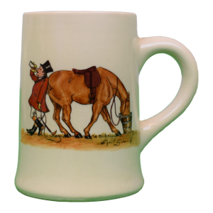 Mid 20th Century Abercrombie & Fitch X Cyril Gorainoff Fox-Hunt Scene Bone China Mug
