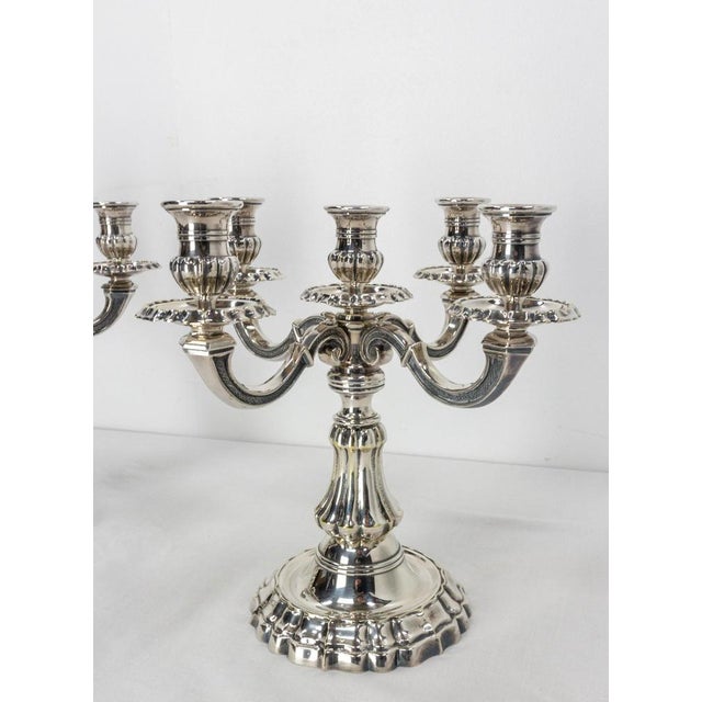 French Bronze Candleholders, Set of 2 For Sale - Image 9 of 13