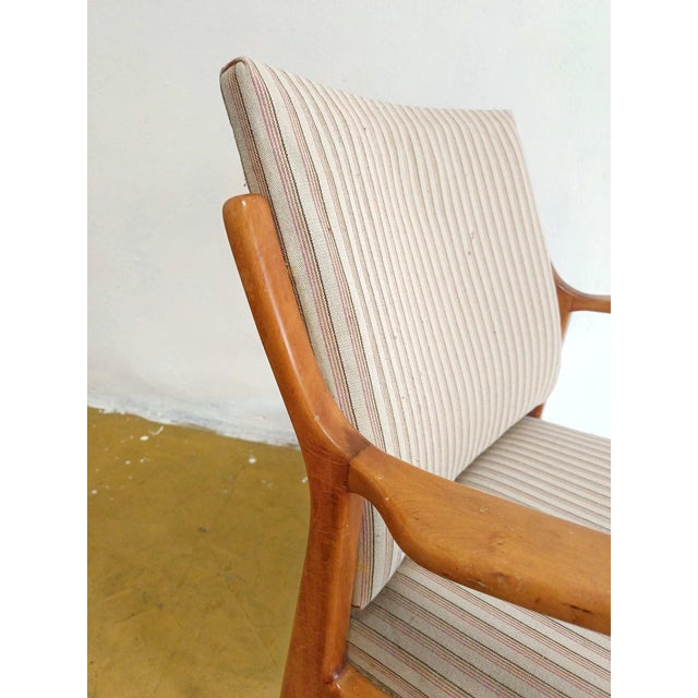 1960s Vintage Swedish Armchair in Birch, 1950s For Sale - Image 5 of 10