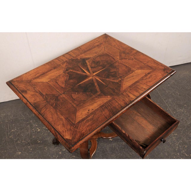 18th Century 18th C. Italian Side Table W/ Inlay Veneers For Sale - Image 5 of 12
