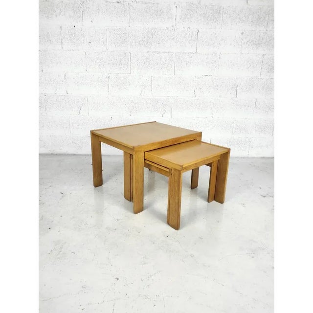 Wooden Coffee Tables 777 Model by Afra E Tobia Scarpa for Cassina, 1960s, Set of 3 For Sale - Image 10 of 11