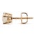 Metal Unisex 14k Yellow Gold 0.90ctw Round Brilliant Diamond Screw Back Stud Earrings, Pair For Sale - Image 7 of 9