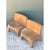 Camel Vintage Carved Wood Low Stools - Pair For Sale - Image 8 of 12