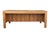 Auburn Mid-Century Modern Teak Executive Desk – Danish Style Double Pedestal Desk With Brass Pulls For Sale - Image 8 of 17