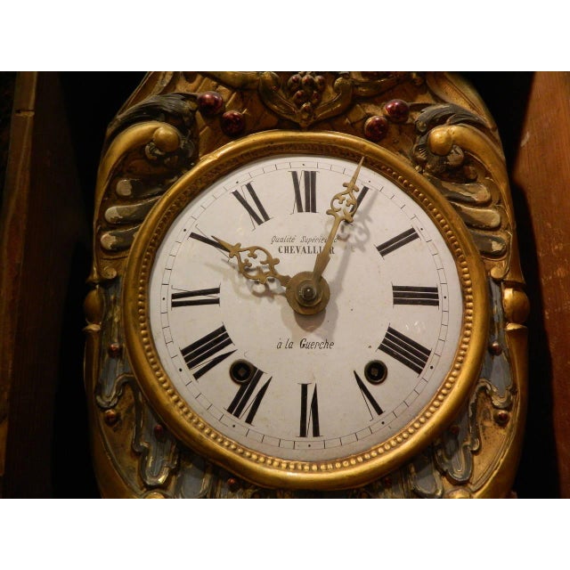 French Provincial Walnut Tall Case Clock, 19th Century Chairish