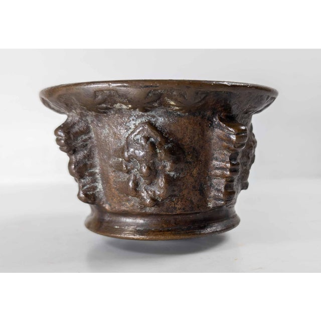 18th Century 18th Century or Earlier French Heavy Bronze Mortar For Sale - Image 5 of 10