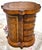 Maitland Smith English Regency Tooled Leather Quatrefoil Drum Chest Side Table For Sale - Image 11 of 14