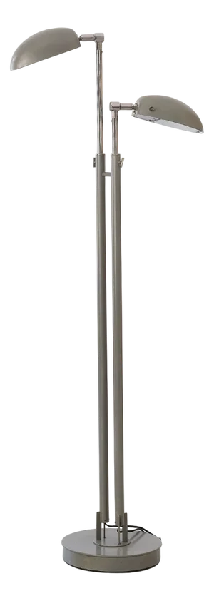 Italian Industrial Doctor's Floor Lamp in Metal and Glass, 1970s